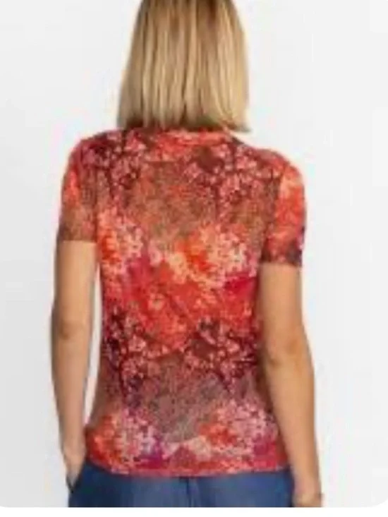 Johnny Was Eleanor Short Sleeve Mesh Tee - Picture 2 of 8